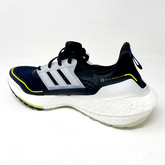 Adidas Ultraboost 21 COLD.RDY Navy Yellow White Mens Running Shoes S23893 - Picture 3 of 5
